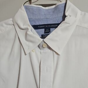 Tommy Hilfiger Classic White Dress Shirt Large